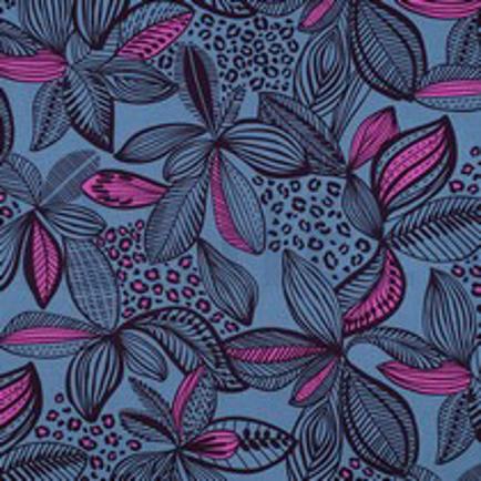 COATED COTTON LEAVES BLUE (thumbnail)