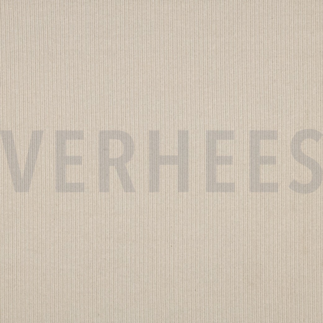 BAUMWOLLE GESTRICKT RIPPEN NATUR