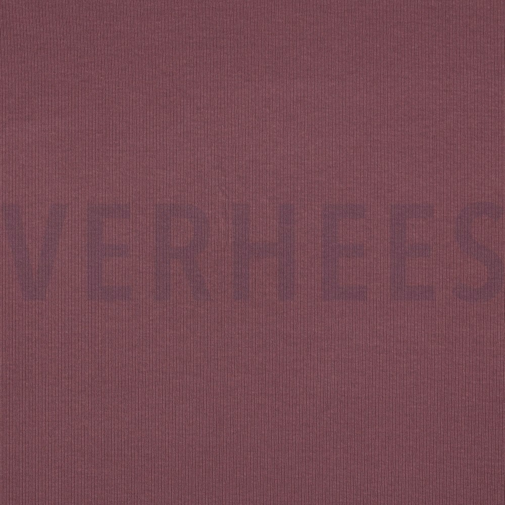 RIB JERSEY AUBERGINE
