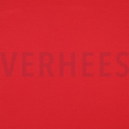 RIB JERSEY DONKERROOD #7