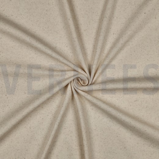 KATOENEN LINNEN RIB JERSEY 