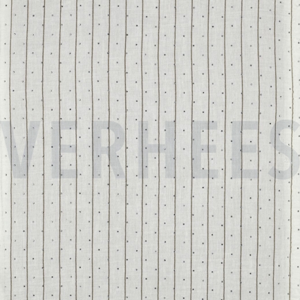 LINEN LOOK YARN DYED STUDS ECRU (hover)