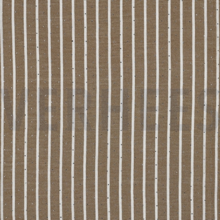 LINEN LOOK YARN DYED STUDS BEIGE (hover)