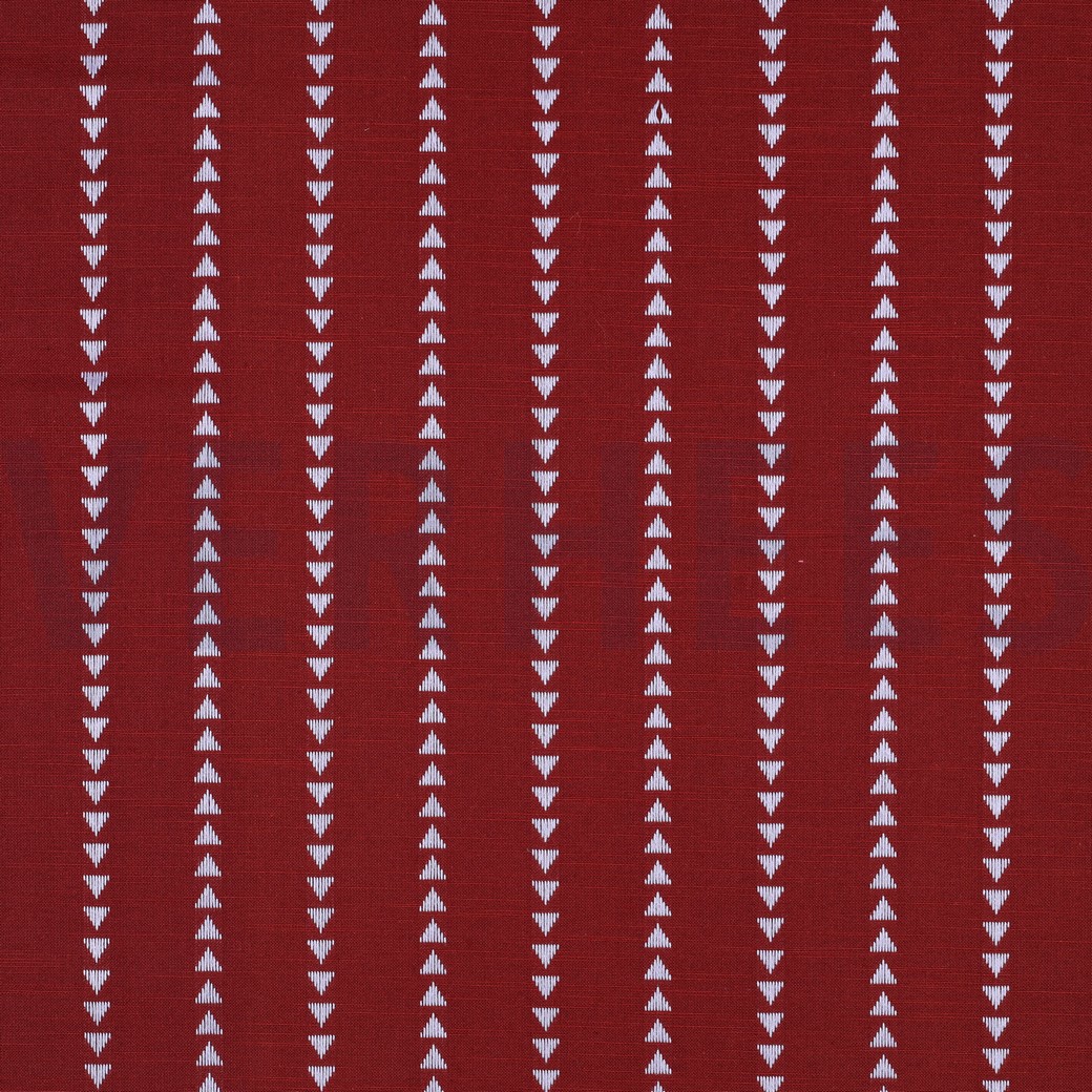 COTTON YARN DYED DOBBY BURGUNDY