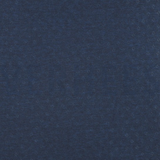 FEINSTRICKJERSEY AJOUR MARINEBLAU MELIERT #7