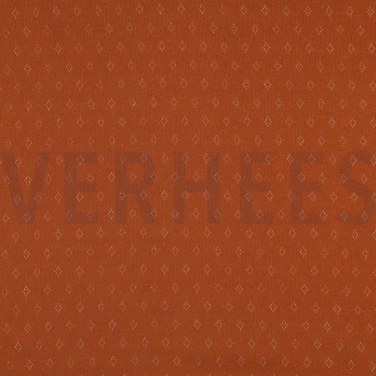 FEINSTRICKJERSEY AJOUR COGNAC #7