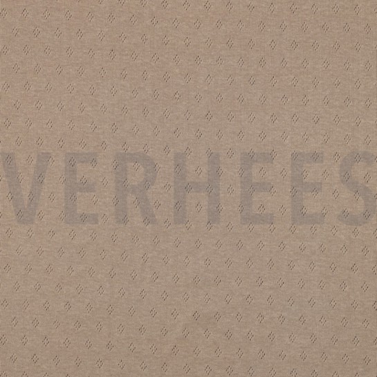 FEINSTRICKJERSEY AJOUR CAPPUCCINO #7