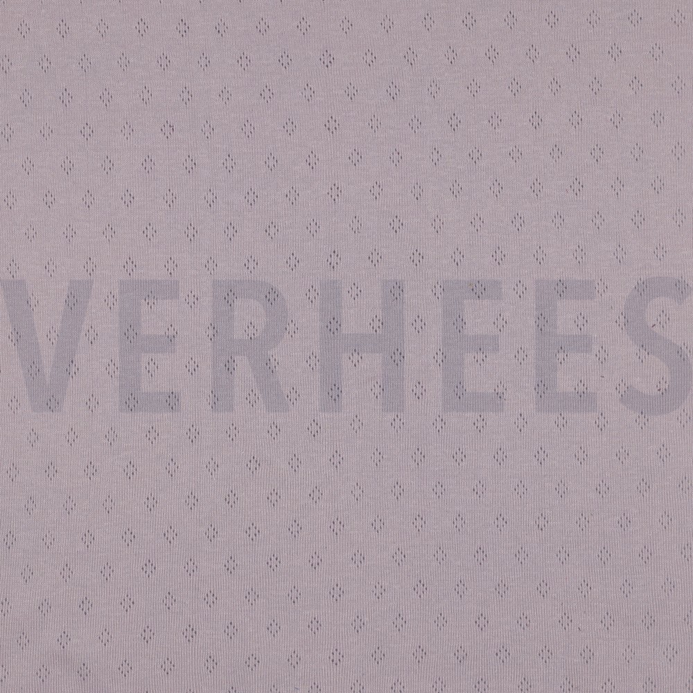 FEINSTRICKJERSEY AJOUR ALT LILA