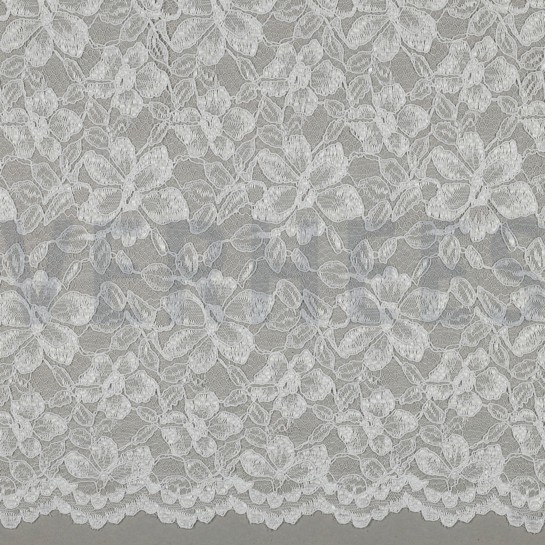 LACE TWO-SIDE SCALLOP WHITE #7