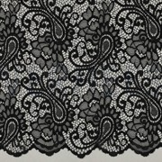LACE TWO-SIDE SCALLOP BLACK (thumbnail)