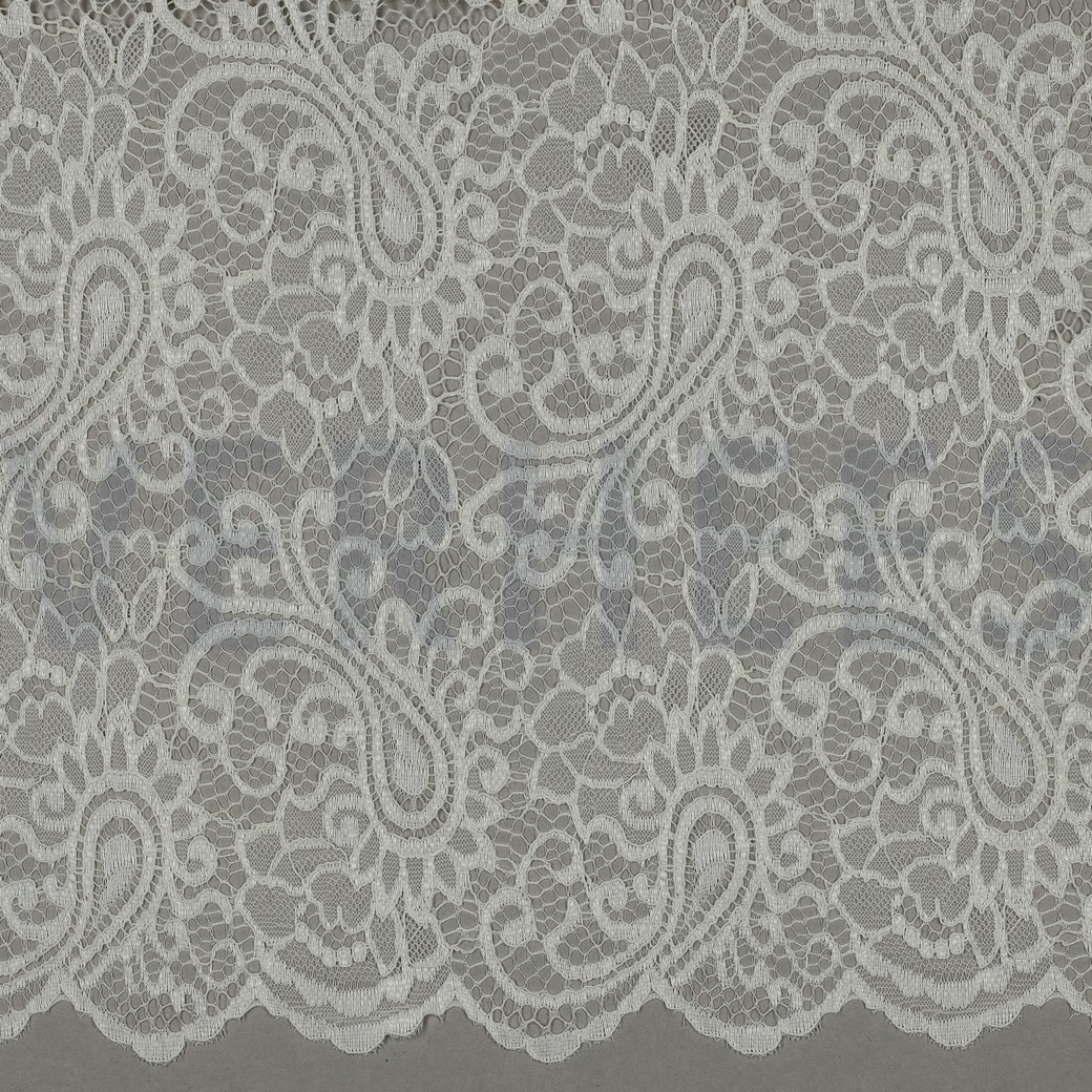 LACE TWO-SIDE SCALLOP OFF WHITE