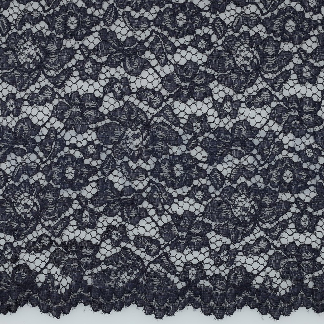 DENTELLE BORDURE FESTONNÉE - BLEU MARINE | Verhees Textiles, image size:1040x1040