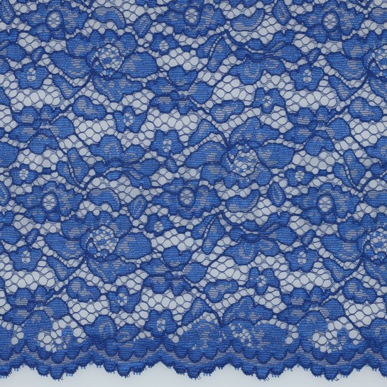 DENTELLE BORDURE FESTONNÉE BLEU COBALT #7