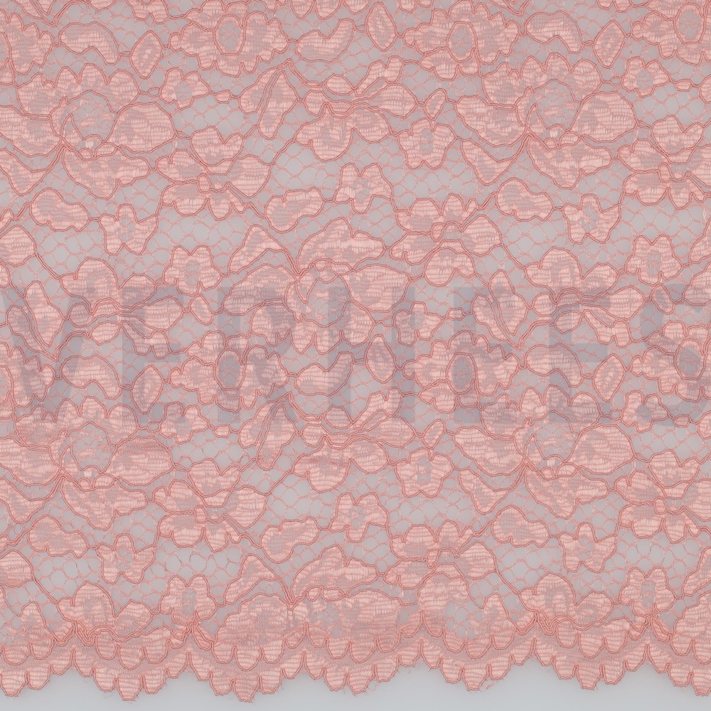 LACE TWO-SIDE SCALLOP ROSE