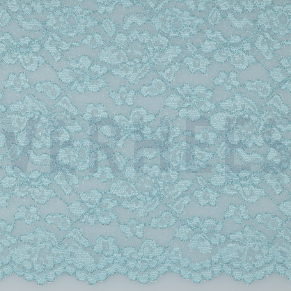 LACE TWO-SIDE SCALLOP LIGHT BLUE