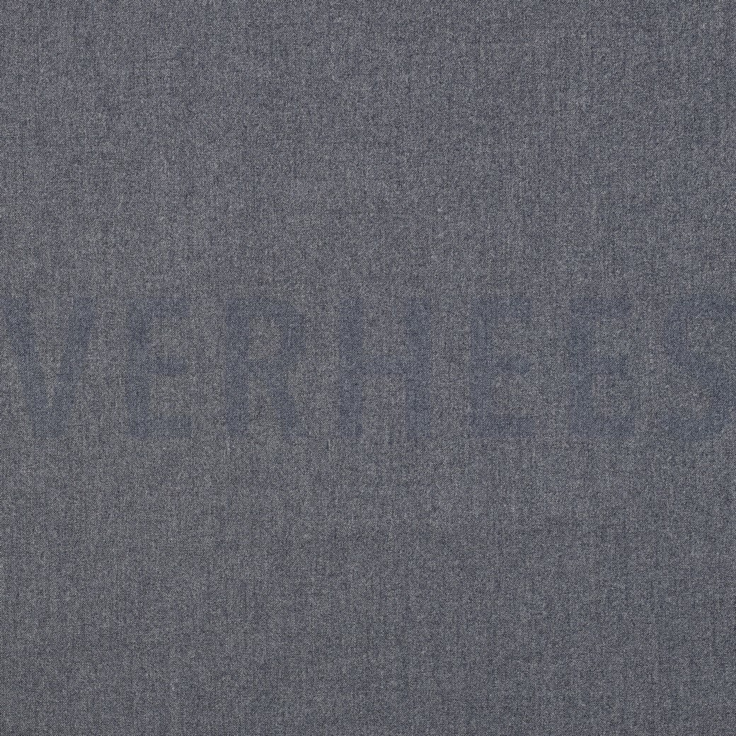 VISCOSE GABARDINE BROSSÉ STRETCH BLEU MARINE CHINÉ