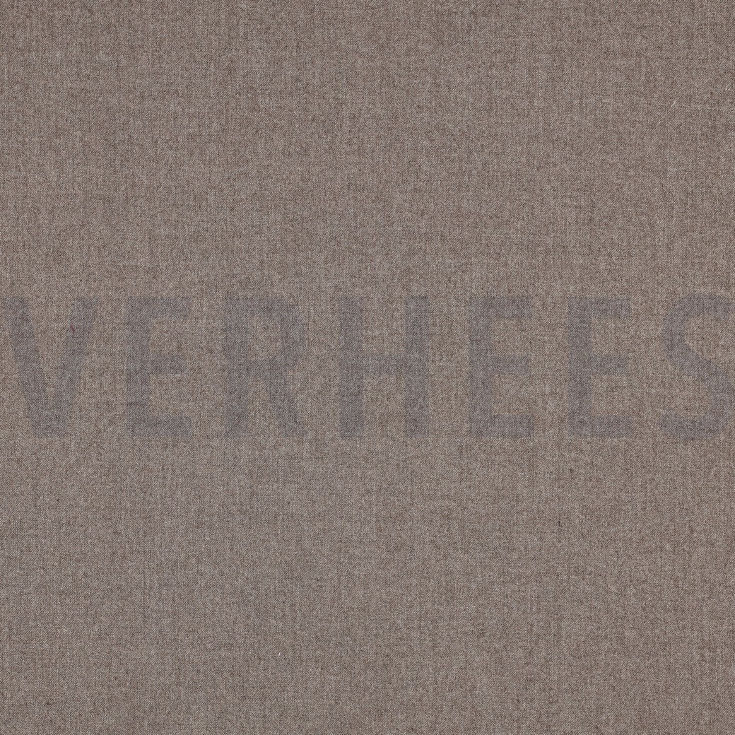 VISCOSE GABARDINE BRUSHED STRETCH TAUPE MELANGE