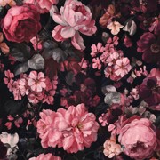 SWEAT DIGITAL BLUMEN SCHWARZ (thumbnail)