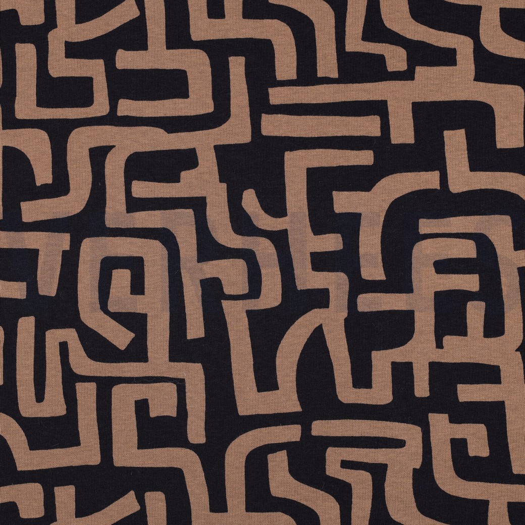 JOGGING ABSTRACT BROWN/NAVY