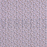 FEIN GEWEBTE BAUMWOLLPOPELINE BLUMEN LILA (thumbnail)