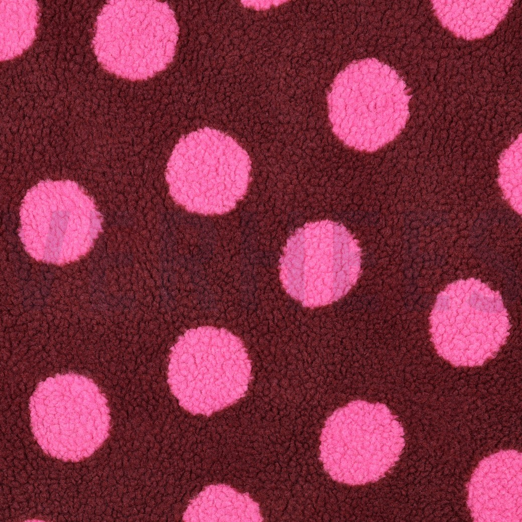 TEDDY JACQUARD POIS BORDEAUX