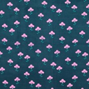 FEINCORD BLUMEN PETROL (thumbnail)