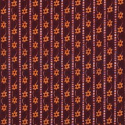 FEINCORD DIGITAL BLUMEN BORDEAUXROT (thumbnail)