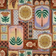 NAPPE DIGITAL DÉPERLANT  PATCHWORK PURPLE (thumbnail)