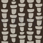 CANVAS LINNENLOOK ABSTRACT BRUIN (thumbnail)