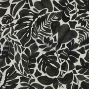TOILE DÉCORATION DIGITAL FEUILLES GRIS (thumbnail)