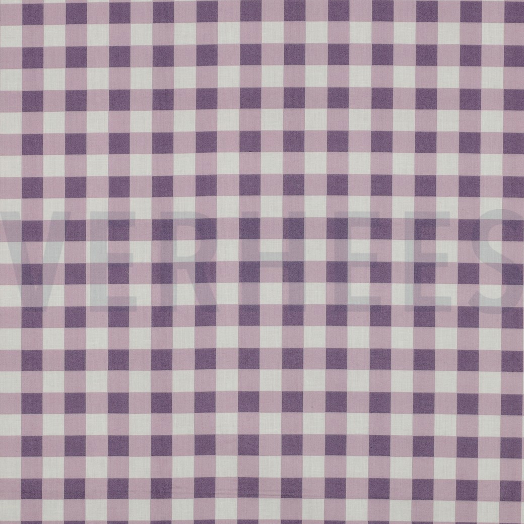 FINE POPLIN MATCHA & CHECKS LILAC