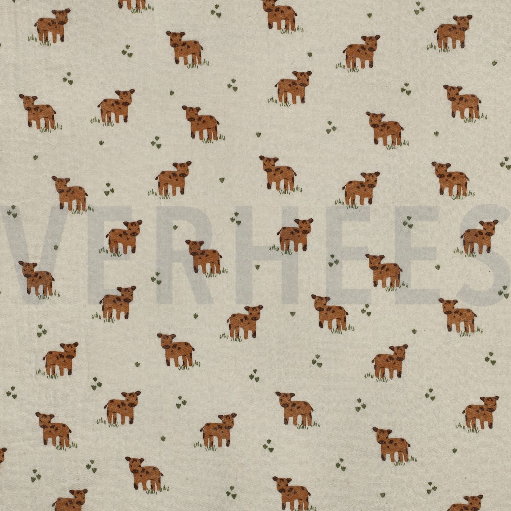 MUSSELIN GOTS NATUR KÜHE NATUR