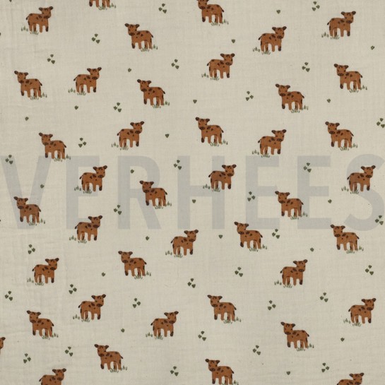 DOUBLE GAUZE GOTS NATUREL KOEIEN NATUREL #7