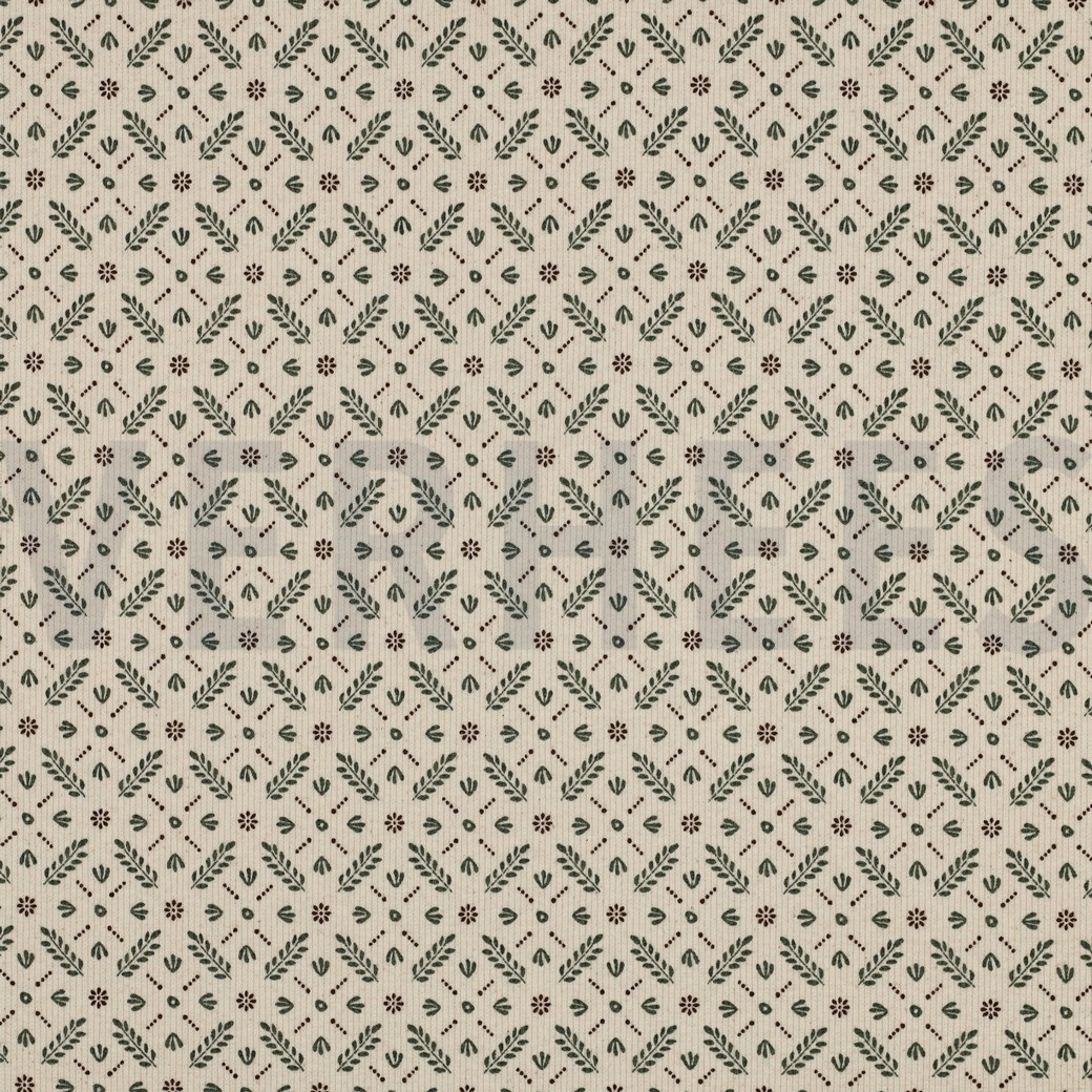 RIPPJERSEY GOTS NATUR BLUMEN NATUR