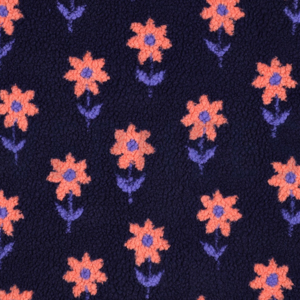 TEDDY JACQUARD FLOWERS NAVY