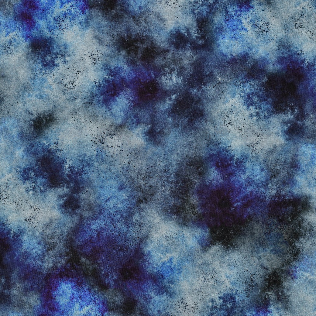 FRENCH TERRY DIGITAL TIE-DYE BLUE
