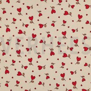 SWEAT NATURALS HERZEN NATUR/FUCHSIA (thumbnail)