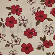 SWEAT NATURALS BLUMEN NATUR/ROT (thumbnail)