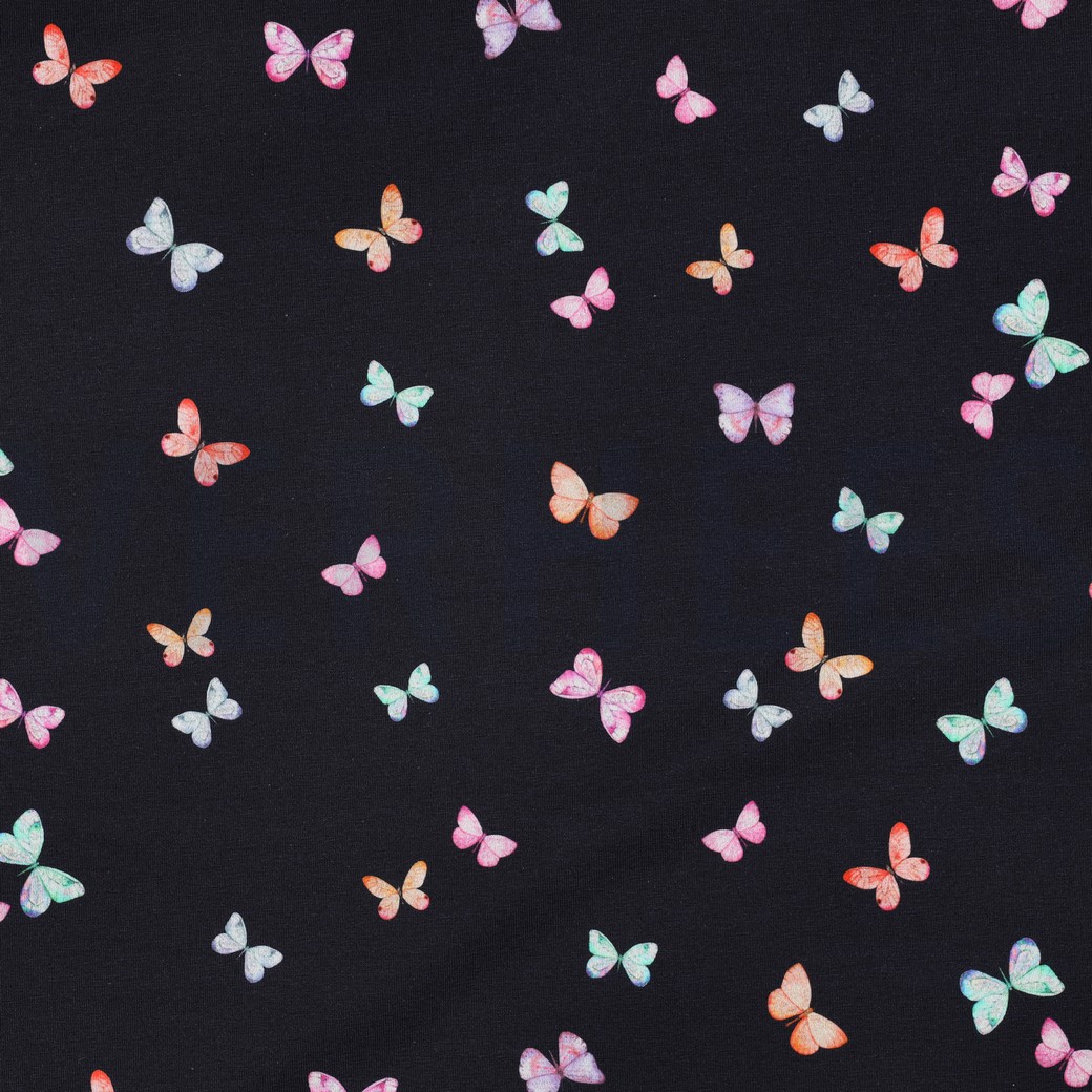 JERSEY DIGITAL BUTTERFLIES NAVY