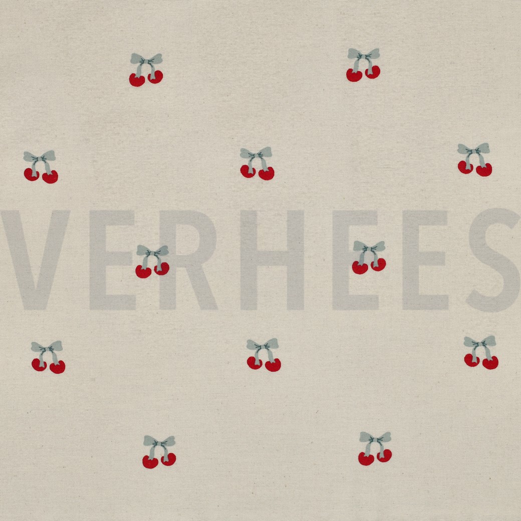 FLANELLE CERISES NATUREL