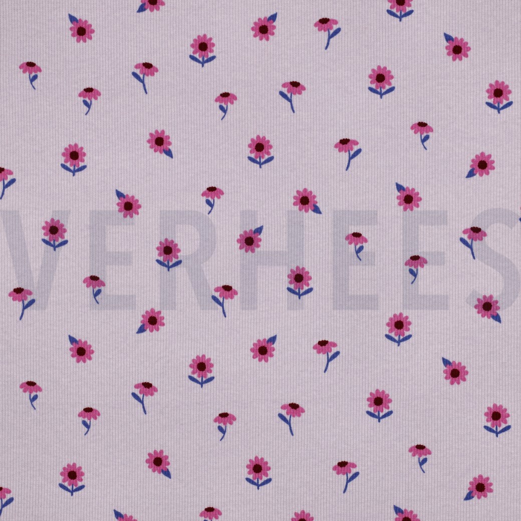 RIPPJERSEY BLUMEN LILA