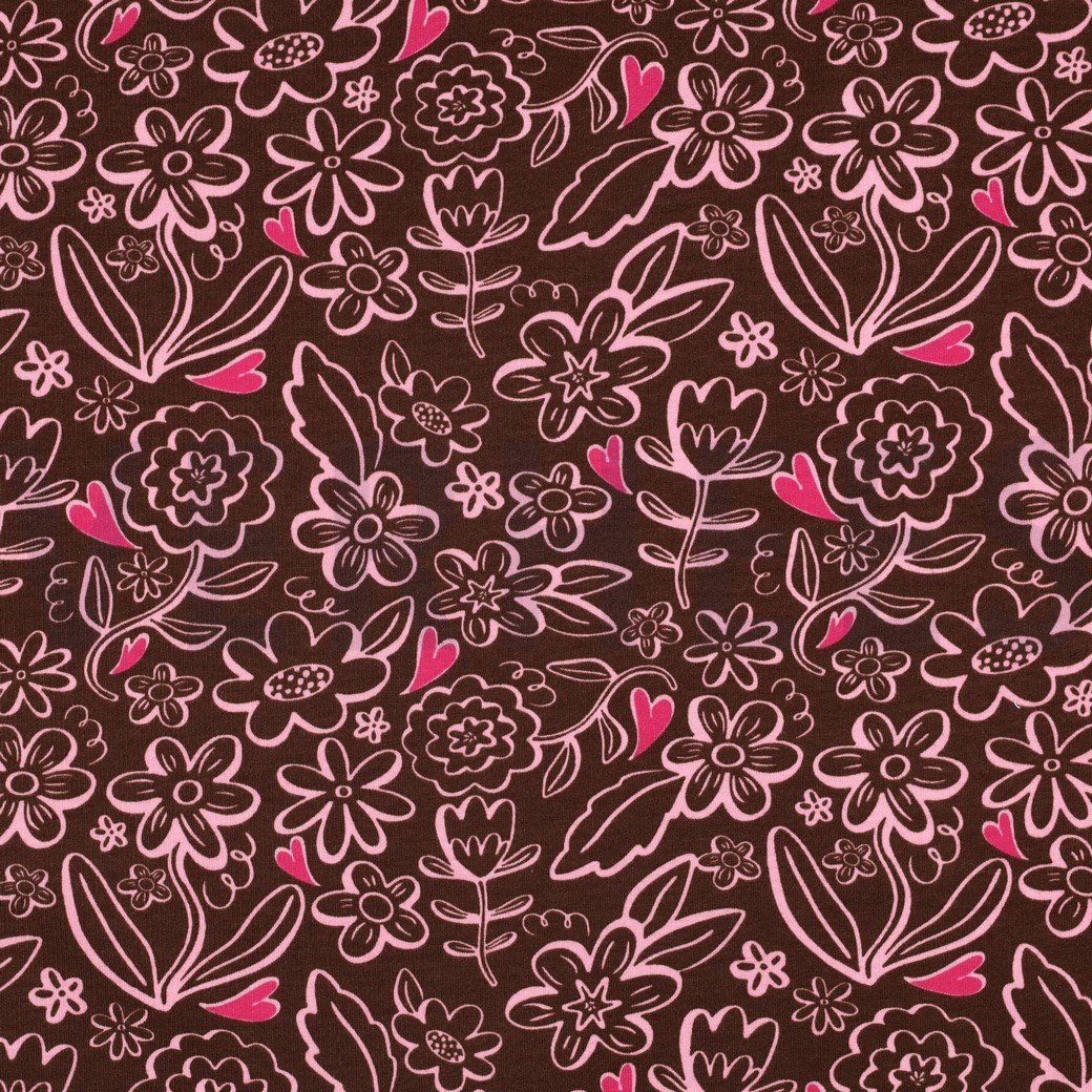 SOFT SWEAT BLUMEN BRAUN