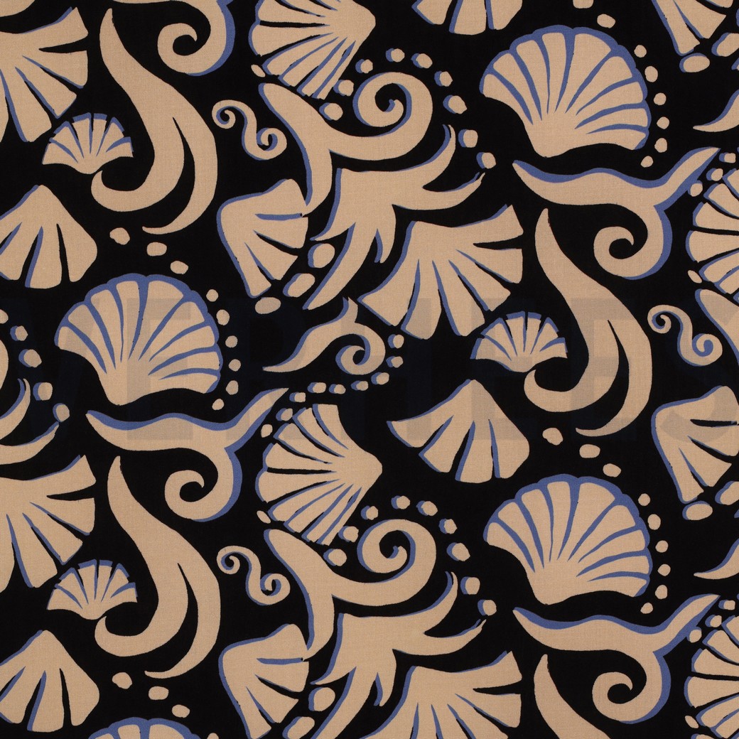 VISCOSE RADIANCE ABSTRACT ZWART