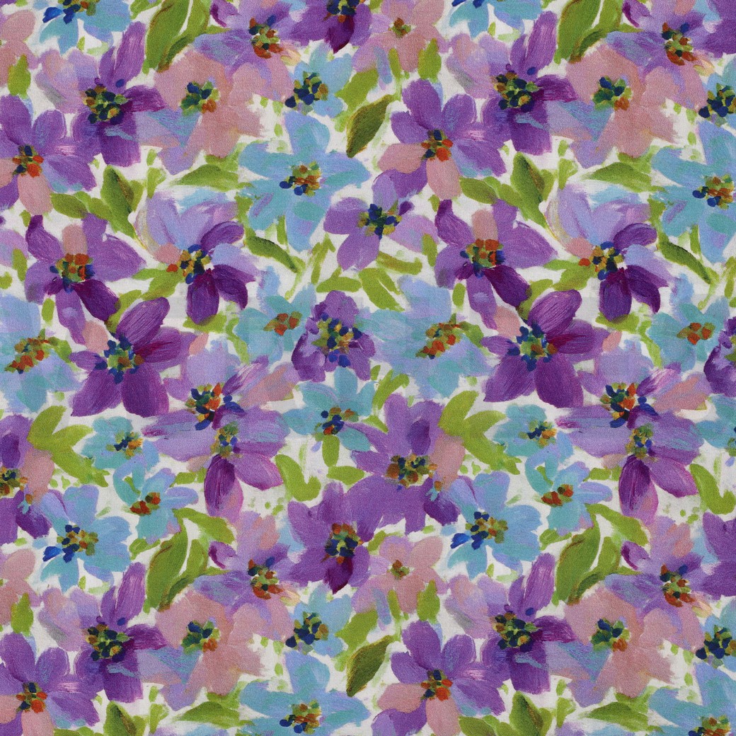 LENZING™ ECOVERO™ DIGITAAL BLOEMEN PAARS