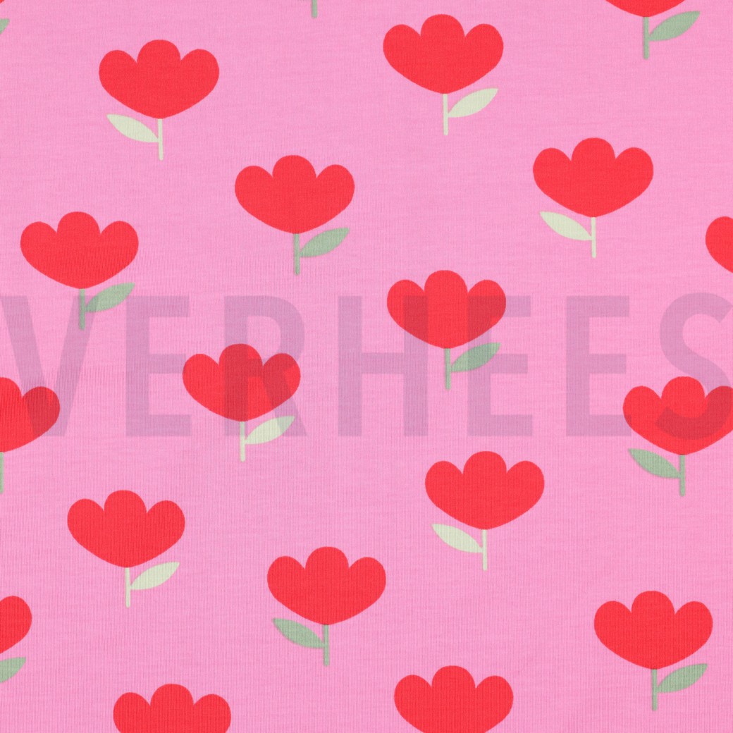 JERSEY BLUMEN ROSA