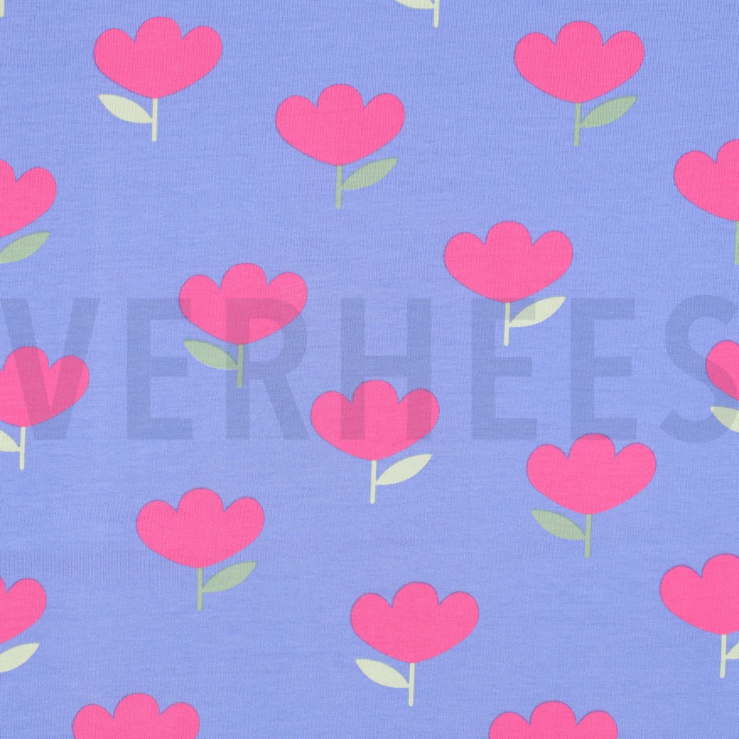 JERSEY BLUMEN BLAU