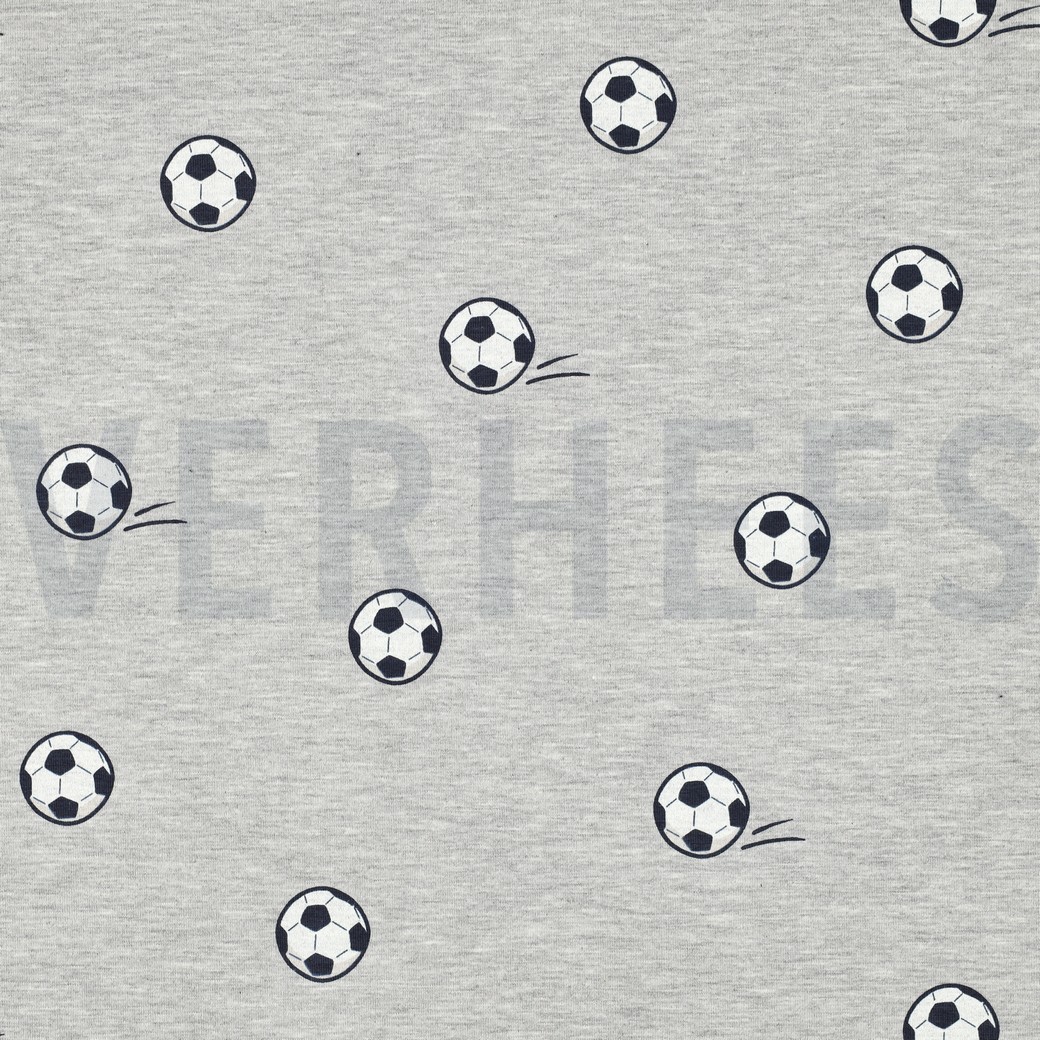 JERSEY MELANGE SOCCERBALLS GREY