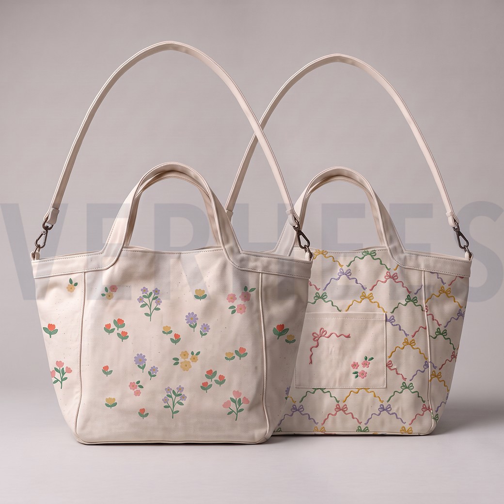 CANVAS DIGITAAL SHOPPER PANEEL BLOEMEN NATUREL #7