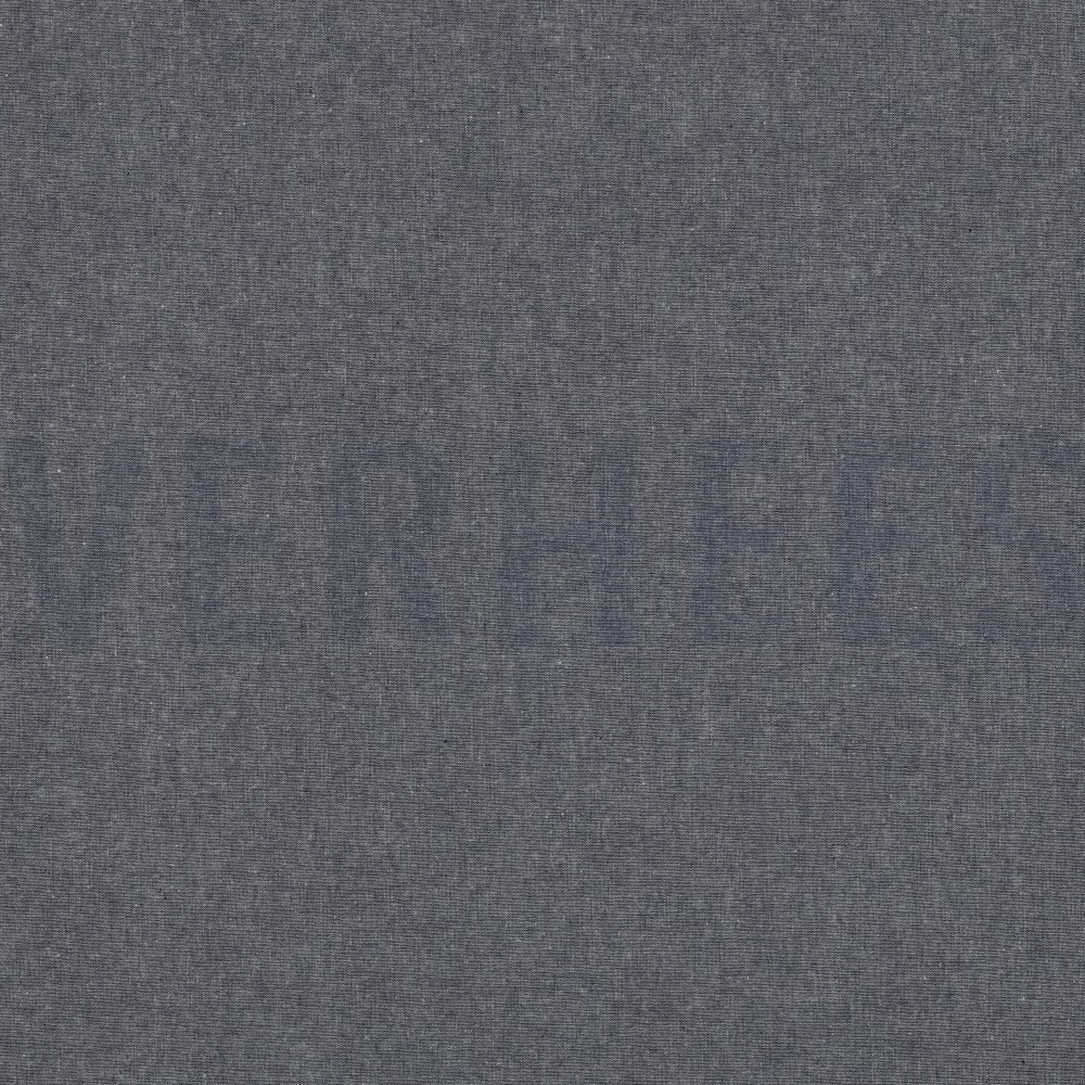 GARNFÄRBT POPELINE MARINEBLAU