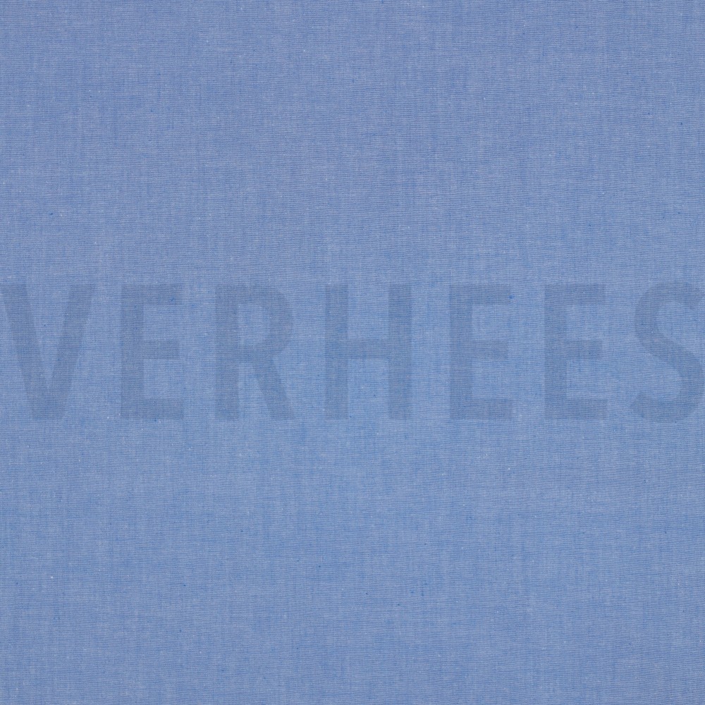 GARENGEVERFD POPLIN HEMELSBLAUW